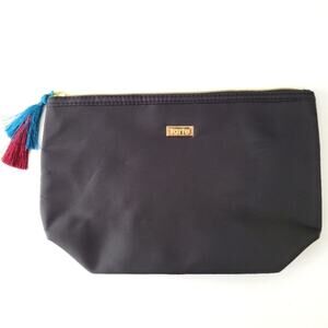 Tarte wipeable nylon makeup cosmetic bag in black